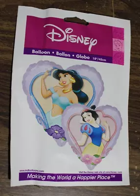 18  Mylar Balloon Disney Princess Jasmine And Snow White 2 Sided One On Each Sid • $5