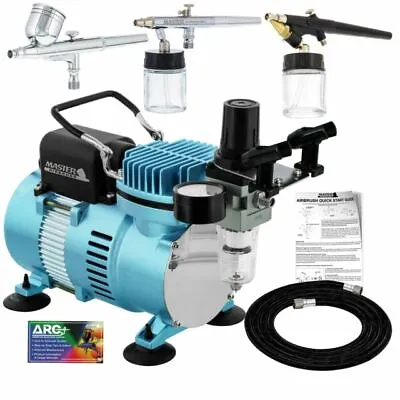 Master Airbrush Cool Runner II Dual Fan Air Compressor And Airbrushing System... • $79