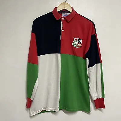 Vintage Cotton Oxford British Lions Rugby Shirt XL 42/44” Red Long Sleeve Mens • £71.99