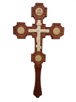 $95 • Buy Wooden Cross Orthodox Carved Crucifix Jesus Christ Altar Hand Large 14.96 