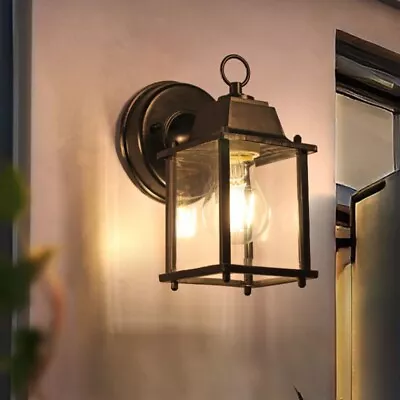 Vintage Garden Metal Wall Light Lantern Coach Lighting Waterproof Outdoor Lamp • £16.94