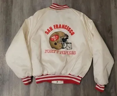 Rare! Authentic Vintage 49ers King Louie PRO FIT Satin Jacket Size L (44-46) • $275