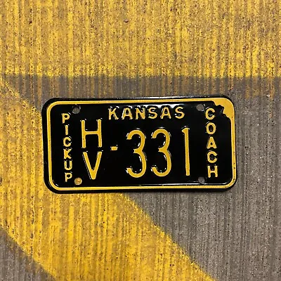 1968 Kansas PICKUP COACH License Plate Vintage Auto Garage Decor HV 331 • $9.99