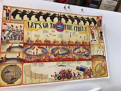 $9.77 • Buy Vintage Ringling Bros. Circus Poster 23x35  Let's Go To The Circus/multiple Acts