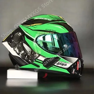 X14 Helmet Motorcycle Full Face Helmet Kawasak I ZX10R Marquez Motorbike Moto GP • $197.99