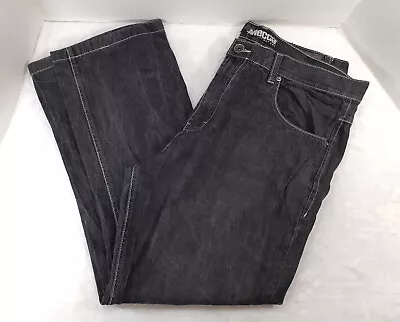 Vintage Mecca Jeans Mens 42x32 Y2K Baggy Loose Pocket Hip Hop Faded Denim Gray • $39.99