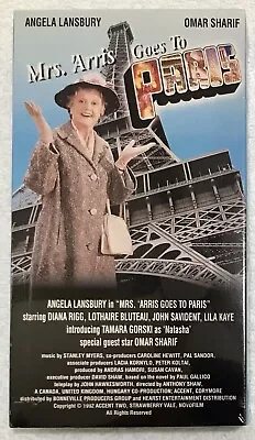 Mrs. Arris Goes To Paris (VHS) Angela Lansbury Omar Sharif New Sealed • $9.95