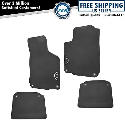 OEM 1C1061370WGK Floor Mat Set Of 4 Black Carpet Round Clips For 98-10 VW Beetle • $148.90