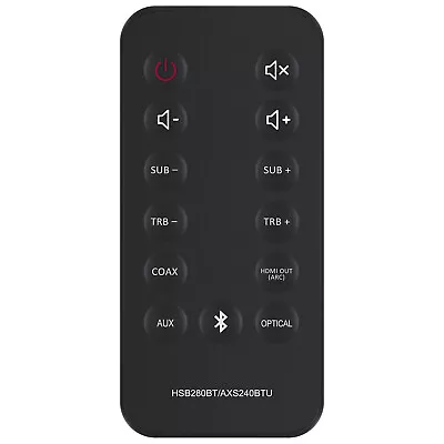 New Replacement Remote For Hitachi Soundbar TV Audio System HSB280BT AXS240BTU • $29.99
