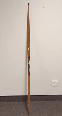 Vintage Indian Archery 63” Wooden Long Bow In Nice Shape! • $134.95