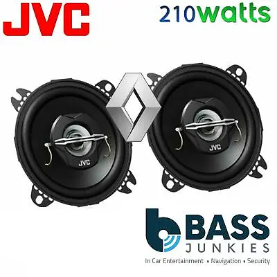 Renault Kangoo Express JVC 10cm 4 Inch 420 Watts 2 Way Front Dash Car Speakers • £19.95