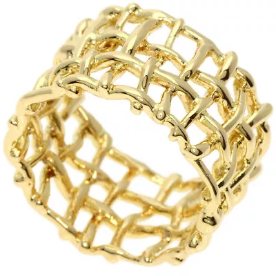 TIFFANY&Co.   Ring Mesh K18 Yellow Gold • $1296