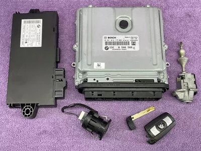 £99.99 • Buy BMW E90 E91 N47N 320d Engine ECU Kit DDE CAS 3 Lock Set Key 8506566 0281016175