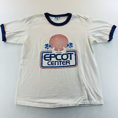 Vintage EPCOT Center 1982 Opening Day Disney Character Fashions Shirt Size XL • $179.95