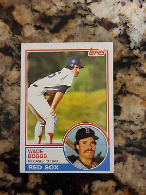 1983 Topps Wade Boggs Boston Red Sox 🔥 #498 Baseball Rookie Card HOF • $13