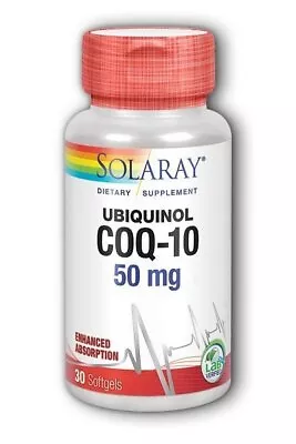 Solaray Ubiquinol 50 Mg 30 Softgel • $19.11