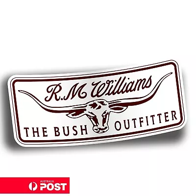 R.M Williams - The Bush Outfitter Logo Australian Logo Decal Sticker • $5.49