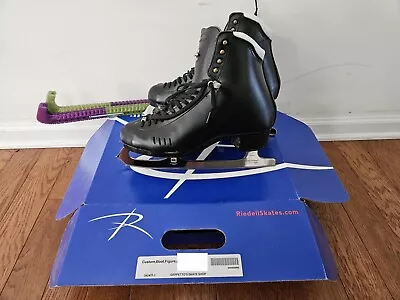 Riedell Custom Mens Figure Skates ~*MINT*~ Size 13 E-Ball D-Heel MK Professional • $750