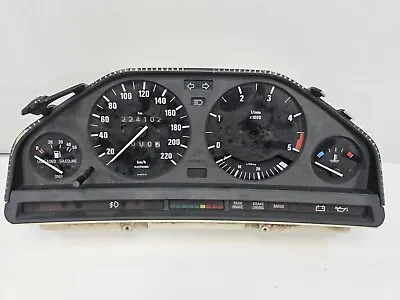 1984-91 BMW E30 Instrument Gauge Cluster Speedometer 5K RPM  220 KM/H Motometer • $182.01