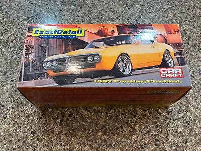 Exact Detail 1:18 Scale 1967 Pontiac Firebird Car Craft! Yellow! New In Box!! • $199.95