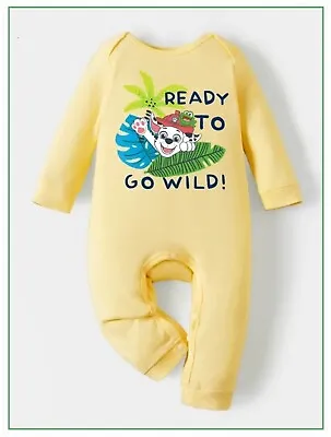 Paw Patrol Romper Baby Girls Boys Lemon Marshall Character Outfit 0-24 Mths NEW • $14.92