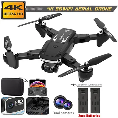 $129.89 • Buy Brushless HD 4K WiFi GPS Drone Dual Camera Selfie Smart RC Quadcopter Follow Me
