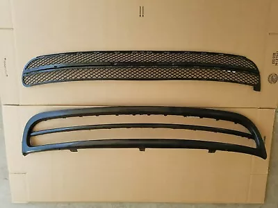 2PC Set 1998-2005 BEETLE Front Bumper Lower Molding & Mesh Grille W/o Fogs NEW • $109.80