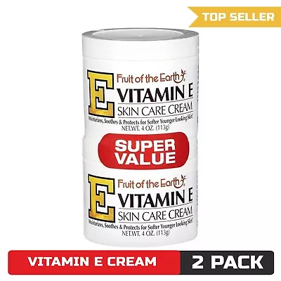 Fruit Of The Earth Vitamin E Skin Care Cream 4 Oz. 2 Pack • $8.70