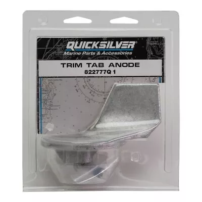 Quicksilver 822777Q1 OEM Trim Tab Anode For All Mercury Mercruiser Engines (NEW) • $28.95