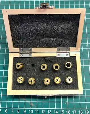 UNIMAT Cool Tool Parts & Accessories - 162460 BRASS COLLET SET In Wooden Case • £39.99
