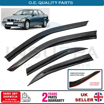 Wind Rain Sun Smoke Guard Deflectors Set For BMW 3 Series E36 Saloon Sedan 91-98 • $34.50