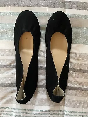 J. Crew Women’s Black Suede Flats Size 8.5 Slip On Ballet • $29.99