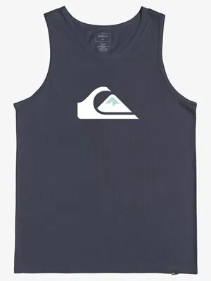 QUIKSILVER Men's Tank Top COMP LOGO - BYJ0 Navy - Small - NWT - LAST ONE LEFT • $24