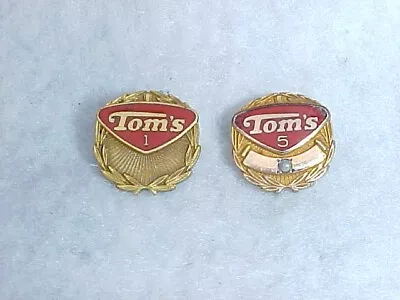 Vintage 1960's Tom's Peanut One & Five Year Service Pens Lance Jar Store • $65