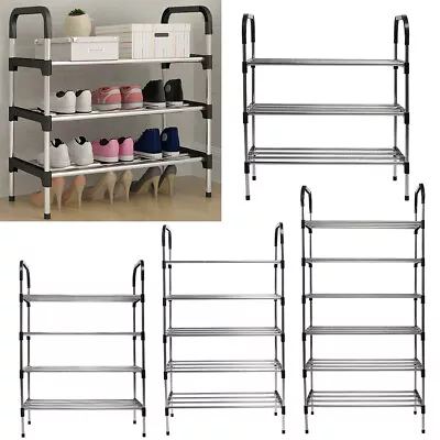 3-6 Tiers Shoe Rack Shoe Organizer Storage Stand Heels Boots Closet Holder Home • £8.95