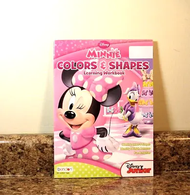 Disney Minnie Mouse Colors & Shapes Learning Workbook Homeschool NEW • $5.95