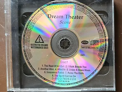 $49.99 • Buy DREAM THEATER Score PROMO TRIPLE CD