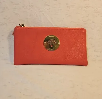 Mulberry Zippered Pouch Wristlet Wallet Rose Colored • $26