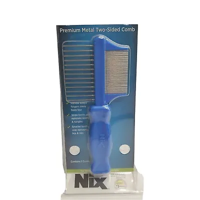 Nix Premium Metal Two Sided Comb- Lice Comb For Removing Lice & Nits • $8.49