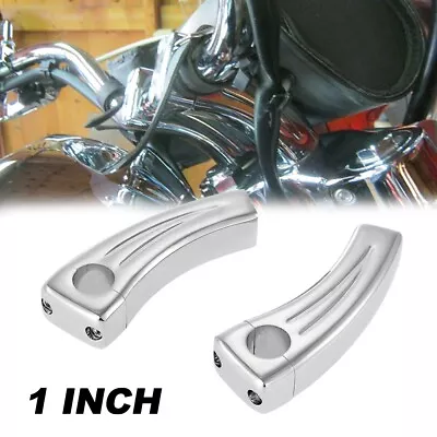 6  Chrome 1  Handlebar Riser For Honda Shadow Spirit Aero VT750 VTX 1300 1800 C • $55.99