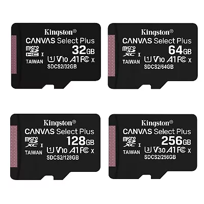 Kingston Micro SD Card 32GB 64GB 128GB Class 10 100MB/s TF Memory Card • $8.89