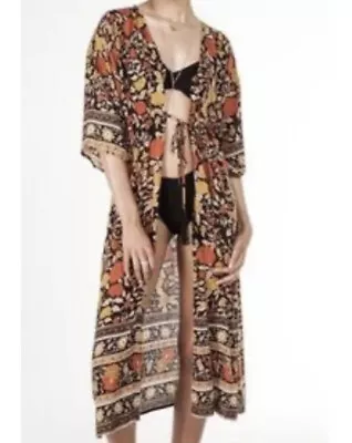 $130 • Buy Arnhem Dress S/M 8-12AU Spanish Rose Orange Yellow Floral U50 L122