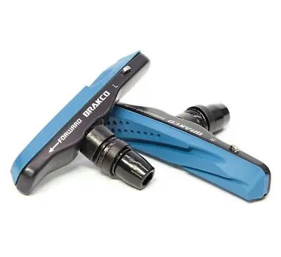 V Brake Pads For Carbon Rims Or Replacement Inserts Blue Suit BMX MTB Road • $10.99