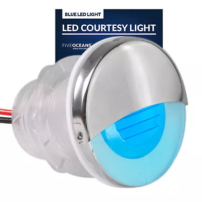 Marine Livewell Lights LED Boat Courtesy Light Round Accent Blue Light • $7.70