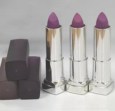 Maybelline Color Sensational Matte Lipstick 681 Vibrant Violet Read ~ 3pcs • $13.56