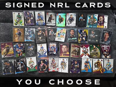 $5 • Buy SIGNED NRL CARDS **YOU CHOOSE** Gillett, Keary, Bromwich, Kahu, Brimson, Hess...