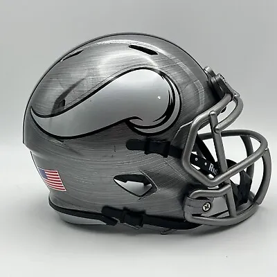 Minnesota Vikings CUSTOM Stainless Steel Hydro-Dipped Mini Football Helmet • $140