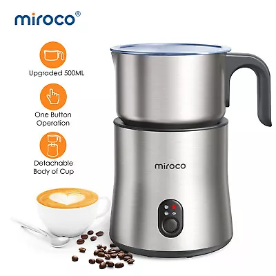 Miroco Milk Frother Detachable Milk Frother 4 In 1 16.9oz Stainless • $19.97