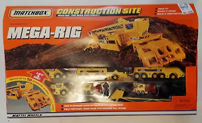 MatchBox Mega-Rig Construction Site CAT Play Set NIB 1997 • $120