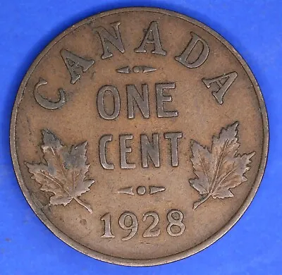 1928 Canada 1 Cent George V Canadian Penny Copper Coin     **[25922] • £2.49